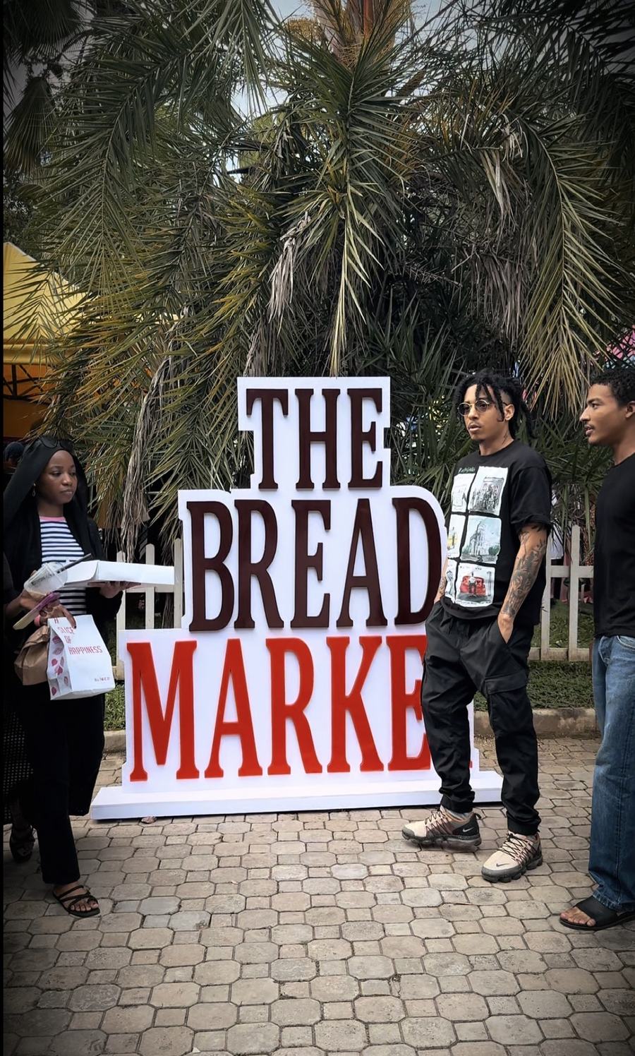The Bread Market signage at the event